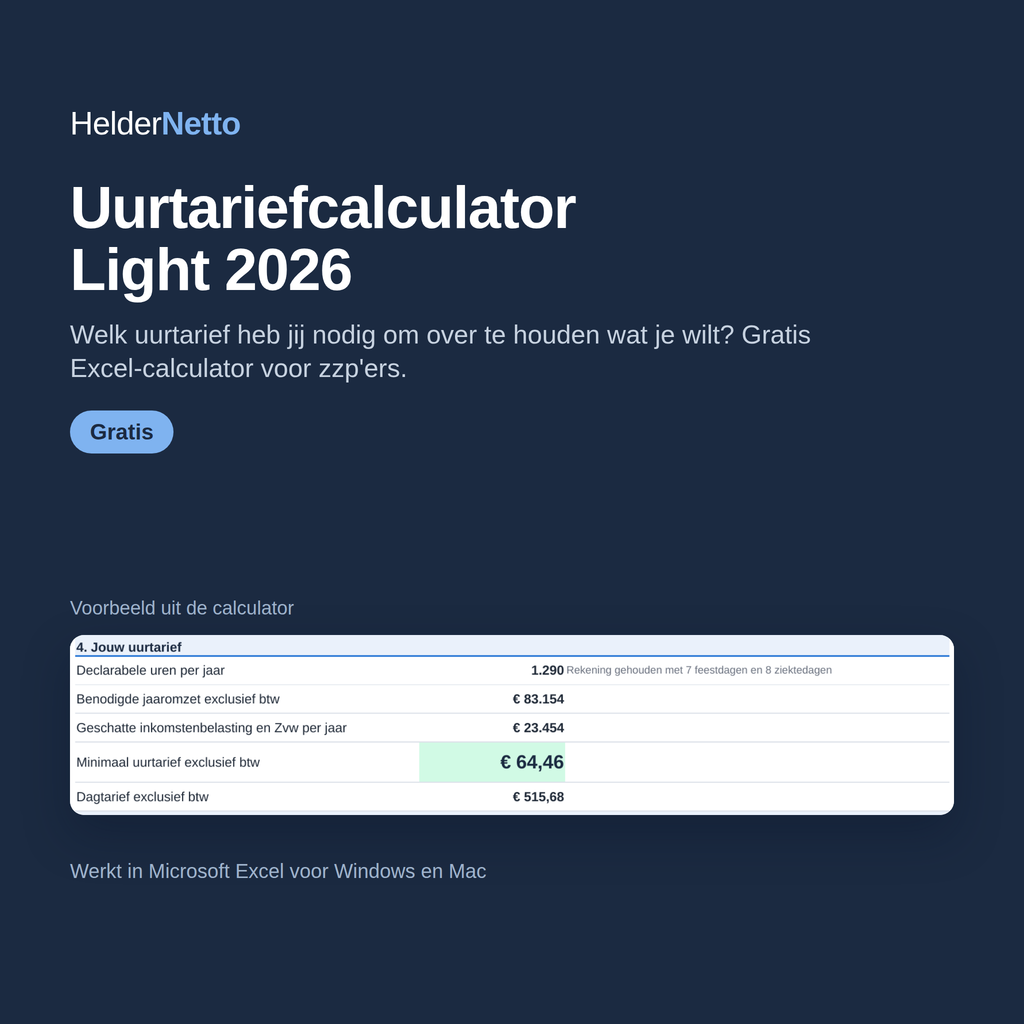 Uurtariefcalculator Light 2026